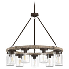 Hunter Fan Company Devon Park Onyx Bengal & Barnwood Chandelier