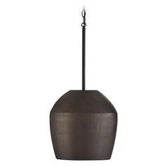 Della Medium Pendant in Terracotta Umber by Capital Lighting