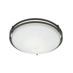 Ozark 13-Inch Flush Mount in Iron by Quoizel Lighting
