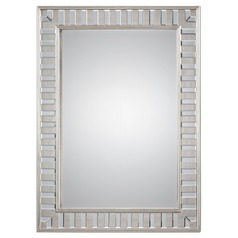 Lanester Silver Leaf Mirror by Uttermost Lighting