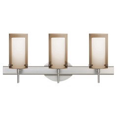 Besa Lighting Pahu Satin Nickel LED Bathroom Light
