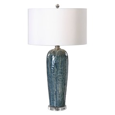 Maira Blue Ceramic Table Lamp by Uttermost Lighting