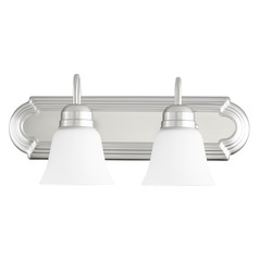 Satin Nickel Bathroom Light by Quorum Lighting