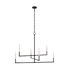 Chapman & Meyers Bayview 44-Inch Aged Iron Chandelier by Visual Comfort Studio