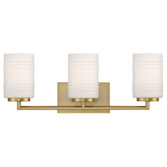 Designers Fountain Leavenworth Brushed Gold Bathroom Light