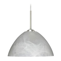 Besa Lighting Tessa Satin Nickel LED Pendant Light