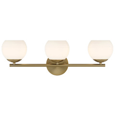 Designers Fountain Moon Breeze Brushed Gold Bathroom Light