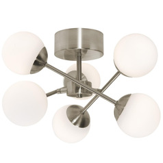 Afx Lighting Pearl Satin Nickel LED Semi-Flushmount Light