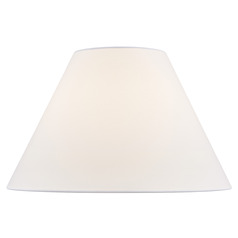 17-Inch White Linen Empire Shade by Design Classics Lighting