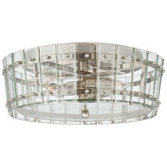 Carrier & Company Cadence Flush Mount in Nickel by Visual Comfort Signature