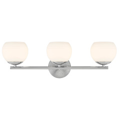 Designers Fountain Moon Breeze Polished Nickel Bathroom Light