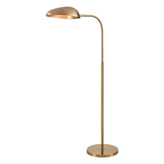 Elk Lighting Alda Aged Brass Floor Lamp with Bowl / Dome Shade