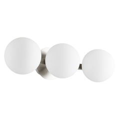 Satin Nickel Bathroom Light by Quorum Lighting