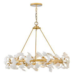 Audra 36-Inch Chandelier in Deluxe Gold by Fredrick Ramond