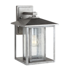 Hunnington 14-Inch Outdoor Wall Light in Pewter by Generation Lighting