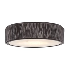 Crispin Old Bronze LED Flush Mount by Hudson Valley Lighting