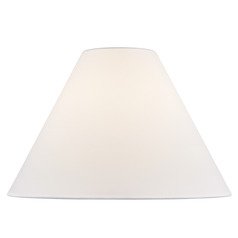 18-Inch White Linen Empire Shade by Design Classics Lighting