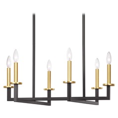 Blakely Graphite 6-Light Chandelier by Progress Lighting