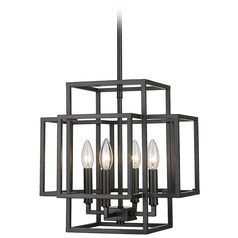 Titania Matte Black Pendant by Z-Lite