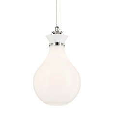 Laria 9.75-Inch Mini Pendant in Polished Nickel by Kichler Lighting