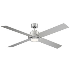 56-Inch LED Fan in Brushed Nickel by Meridian