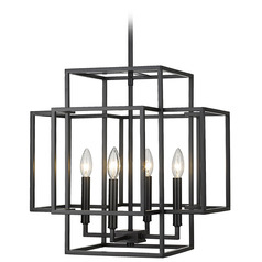 Titania Matte Black Pendant by Z-Lite