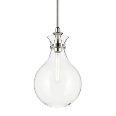 Laria 9.75-Inch Mini Pendant in Polished Nickel by Kichler Lighting