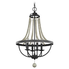 Nori Dark Weathered Zinc & Driftwood Grey Chandelier by Visual Comfort Studio