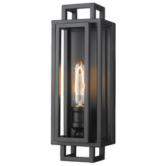 Titania Matte Black Sconce by Z-Lite
