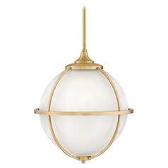 Odeon 15-Inch Satin Brass Pendant by Hinkley Lighting