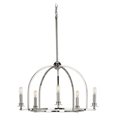 Seneca Polished Nickel 5-Light Chandelier by Progress Lighting