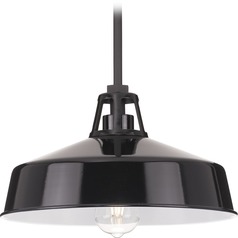 Cedar Springs Outdoor Pendant in Black by Progress Lighting