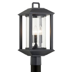 Mccarthy Weathered Graphite Post Light by Troy Lighting