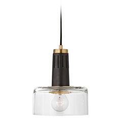 Thomas OBrien Iris Pendant in Bronze & Brass by Visual Comfort Signature