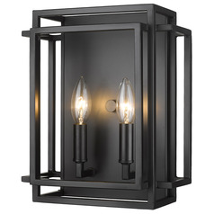 Titania Matte Black Sconce by Z-Lite