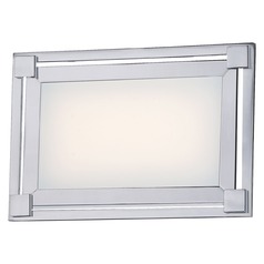 Framed LED Bathroom Light in Chrome by George Kovacs