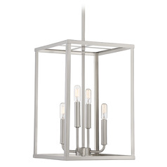 12-Inch Wide Pendant in Brushed Nickel by Meridian