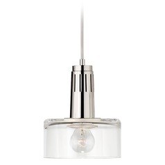 Thomas OBrien Iris Pendant in Polished Nickel by Visual Comfort Signature