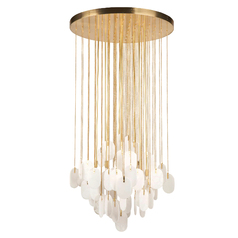 Constaledo 8-Light Pan Pendant in Brass by Metropolitan Lighting