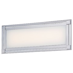Framed LED Bathroom Light in Chrome by George Kovacs