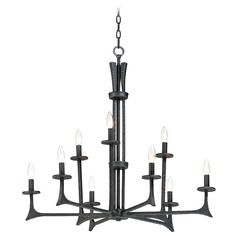 Anvil Natural Iron Chandelier by Maxim Lighting