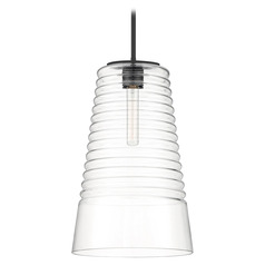 Designers Fountain Ingo Matte Black Pendant Light with Conical Shade