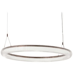 Roulette Satin Bronze LED Pendant by George Kovacs