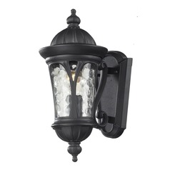Doma Black Outdoor Wall Light by Z-Lite
