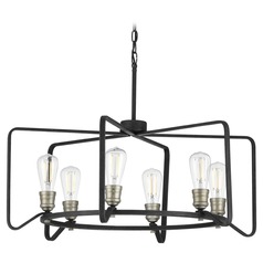 Foster Gilded Iron 6-Light Chandelier by Progress Lighting