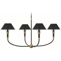 Thomas OBrien Turlington Chandelier in Bronze & Brass by VC Signature