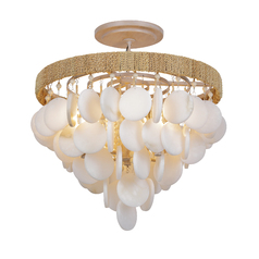 Aurelias Cove 4-Lt Semi-Flush in Autumn White by Metropolitan Lighting