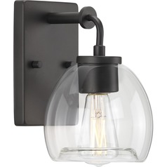 Caisson Bath Sconce in Graphite by Progress Lighting