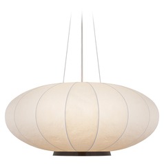 Barbara Barry Paper Moon Large Pendant in Bronze by Visual Comfort Signature