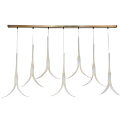 Featherly 53-Inch Linear Light in Gold by Metropolitan Lighting